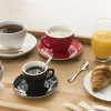 Sous-tasse à cappuccino / thé rond blanc porcelaine Ø 14 cm Emotions - PRO.MUNDI Discount
