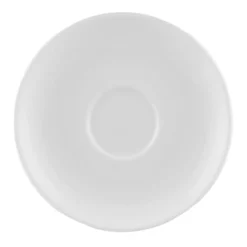 Sous-tasse à cappuccino / thé rond blanc porcelaine Ø 14 cm Emotions - PRO.MUNDI Discount