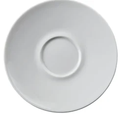 PRO.MUNDI Sous-tasse à cappuccino / thé rond blanc porcelaine Ø 15 cm Slim O Hot