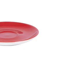 PRO.MUNDI Sous-tasse à cappuccino / thé rond rouge porcelaine Ø 14 cm Emotions Clearance