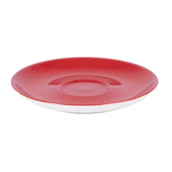 PRO.MUNDI Sous-tasse à cappuccino / thé rond rouge porcelaine Ø 14 cm Emotions Clearance