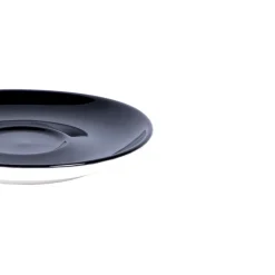 PRO.MUNDI Sous-tasse à cappuccino / thé rond noir porcelaine Ø 14 cm Emotions Outlet