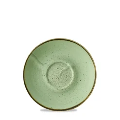 Sous-tasse à cappuccino / thé Sage Green porcelaine vitrifiée Ø 15 cm Stonecast Sage - CHURCHILL Clearance