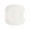 RAK Sous-tasse à déjeuner carré ivoire porcelaine vitrifiée 16 cm Ska Outlet