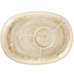 RAK Sous tasse à déjeuner ovale vanilla porcelaine vitrifiée 19 cm Krush Clearance
