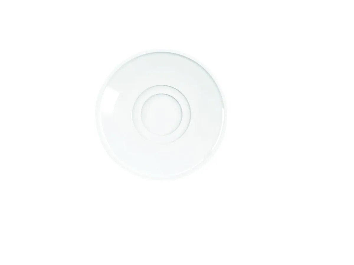 Sous tasse déjeuner rond blanc porcelaine Ø 17 cm Presto - ACCOLADE New