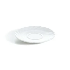 Sous-tasse à déjeuner rond blanc verre opal Ø 16 cm Trianon - ARCOROC Outlet