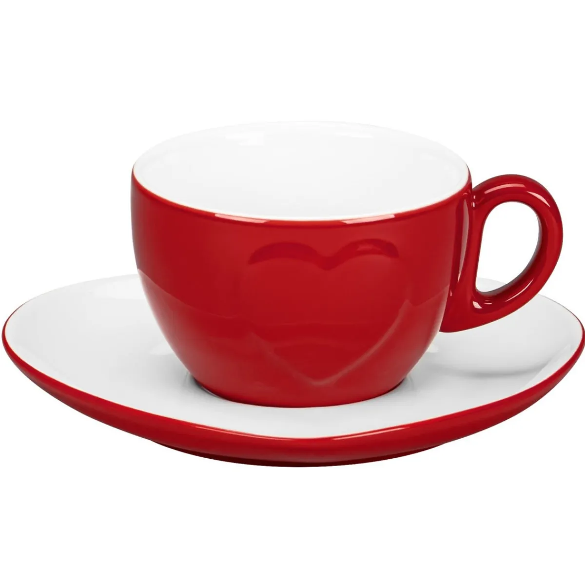 Sous tasse double empreinte blanc porcelaine 16 cm Cliché - RAK Discount