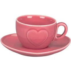 RAK Sous tasse double empreinte rose porcelaine 16 cm  Cliché Clearance
