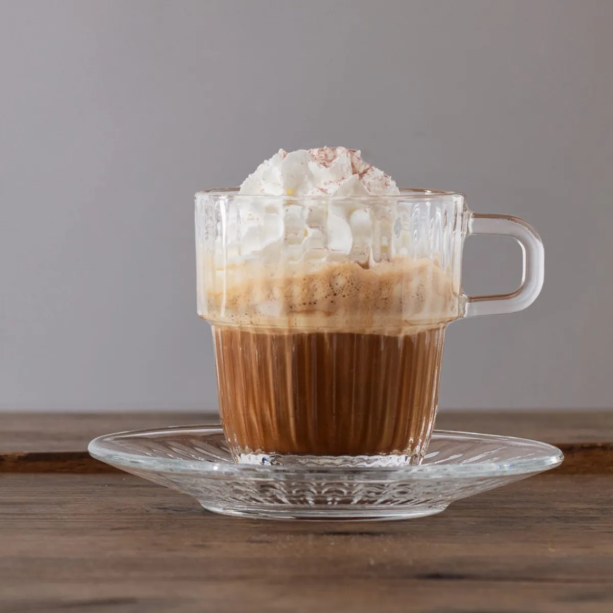 BORMIOLI ROCCO Sous-tasse double expresso transparent verre trempé Ø 14 cm Barshine New
