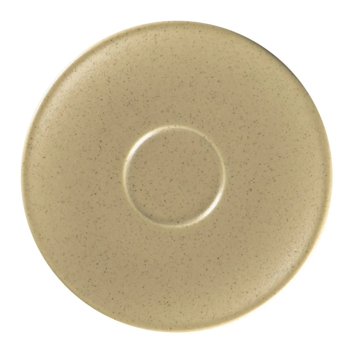 Sous tasse à espresso beige porcelaine vitrifiée Ø 12,5 cm Genesis - RAK New