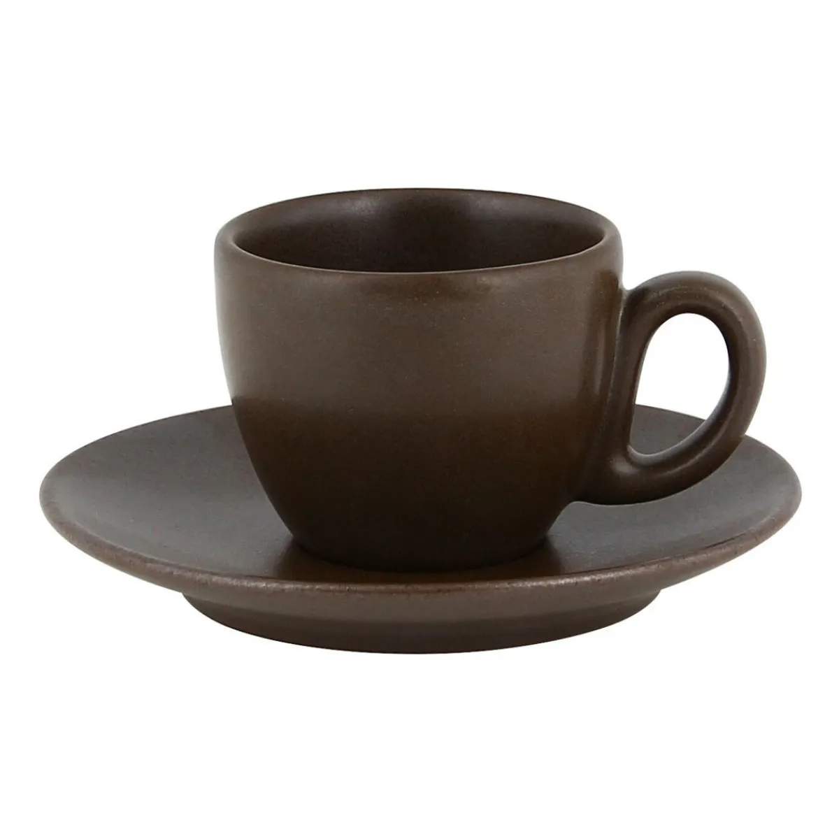 Sous tasse à espresso brun porcelaine vitrifiée Ø 12,5 cm Genesis - RAK Sale