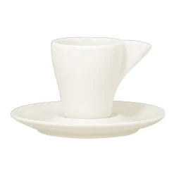 RAK Sous tasse à espresso ivoire porcelaine vitrifiée Ø 12 cm Swirls
