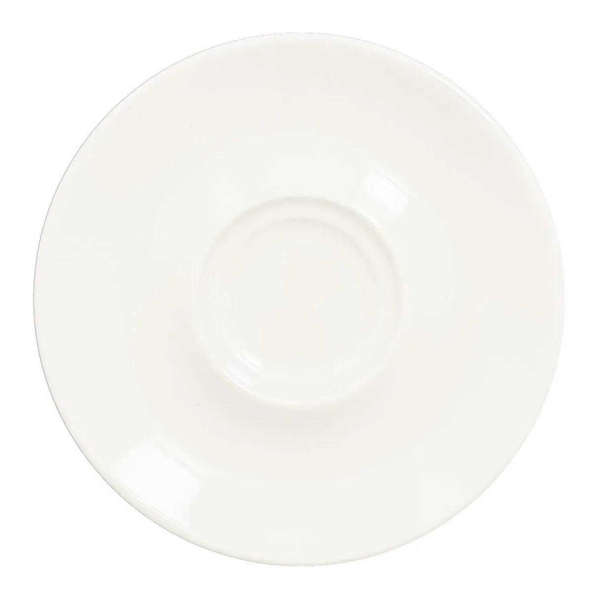 RAK Sous tasse à espresso ivoire porcelaine vitrifiée Ø 12 cm Swirls
