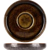 Sous tasse à espresso rond argent porcelaine Ø 11 cm Elements Mineral - PROOF Clearance