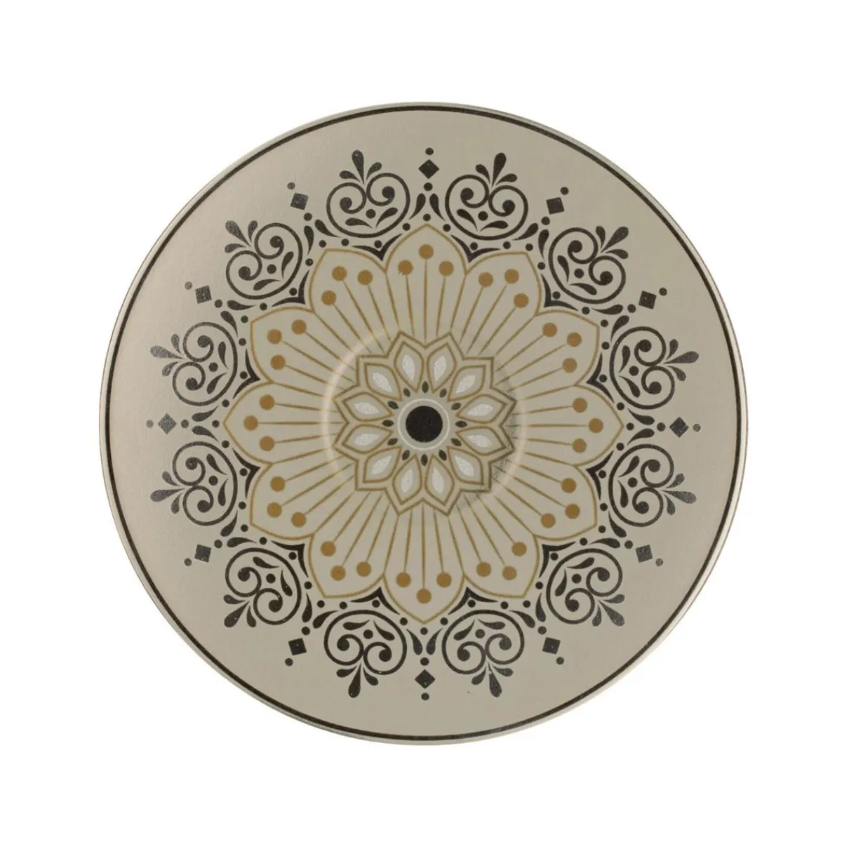 Sous tasse à espresso rond Argila Décor Cartagena porcelaine Ø 12,5 cm Earth - RAK Sale
