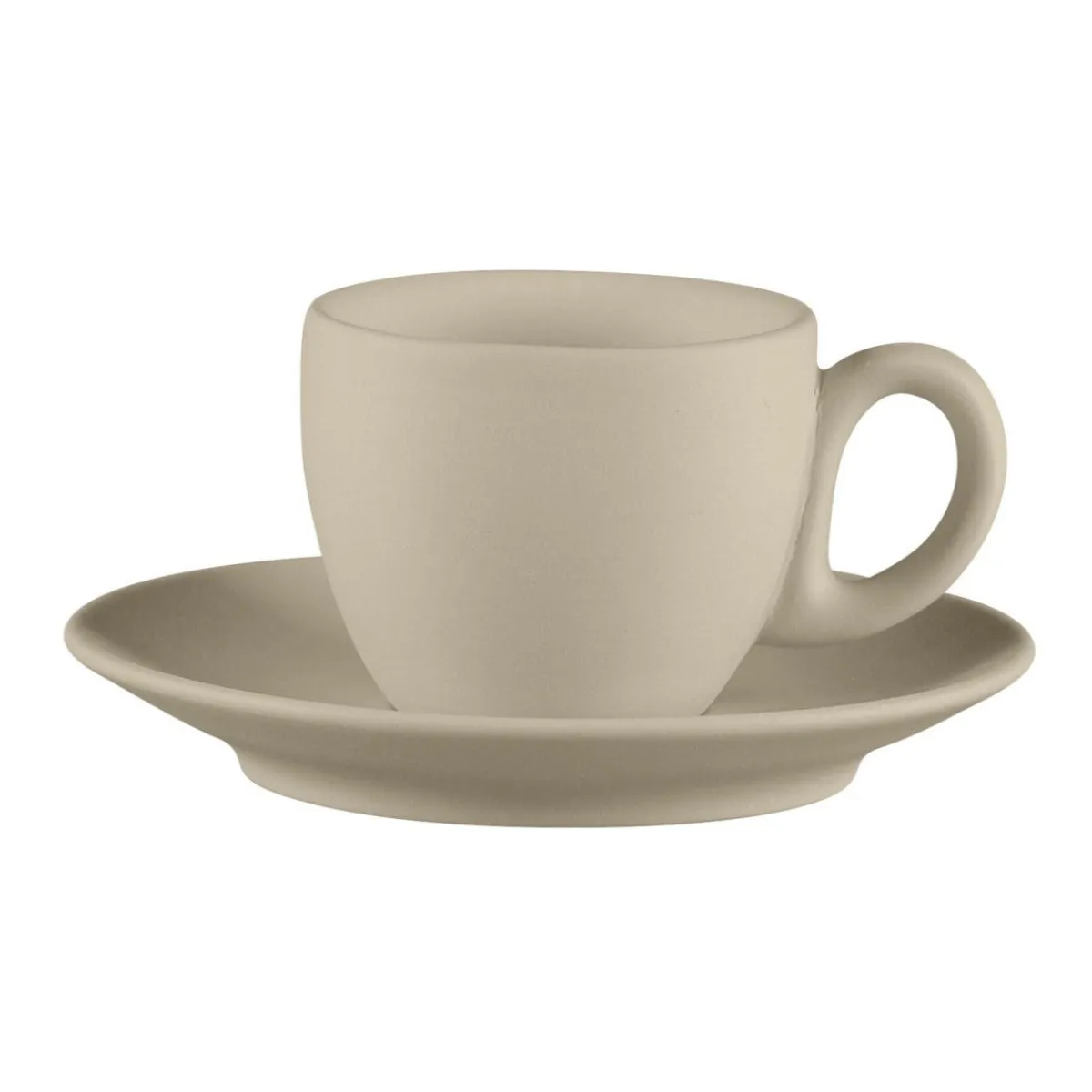RAK Sous tasse à espresso rond Argila Décor Epura porcelaine Ø 12,5 cm Earth Outlet