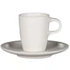 RAK Sous tasse à espresso rond blanc porcelaine vitrifiée Ø 13 cm stone Ease Outlet
