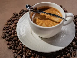 Sous tasse à espresso rond blanc porcelaine Ø 12,5 cm Céleste - RAK Hot