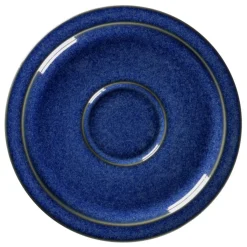 RAK Sous tasse à espresso rond bleu porcelaine vitrifiée Ø 13 cm stone Ease Hot