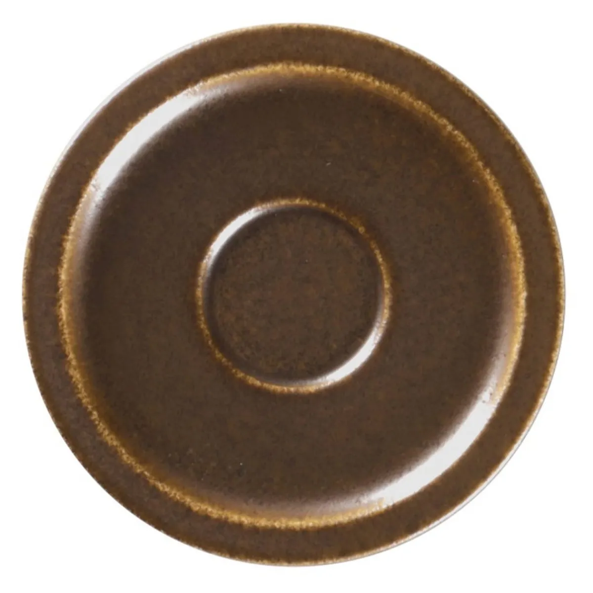 RAK Sous tasse à espresso rond bronze porcelaine vitrifiée Ø 13 cm stone Ease Online