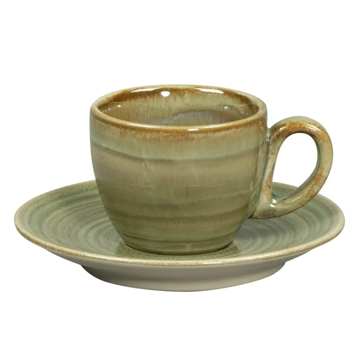 RAK Sous tasse à espresso rond Emerald porcelaine vitrifiée Ø 12,5 cm stone Spot Outlet