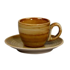 RAK Sous tasse à espresso rond Garnet porcelaine vitrifiée Ø 12,5 cm stone Spot Best