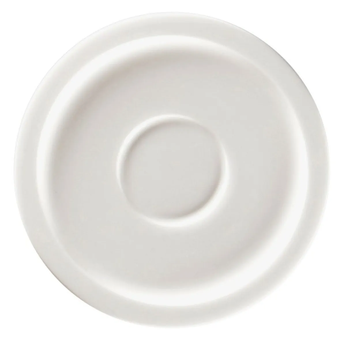 Sous tasse à espresso rond gris porcelaine vitrifiée Ø 13 cm stone Ease - RAK Discount