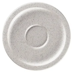 Sous tasse à espresso rond gris porcelaine vitrifiée Ø 13 cm stone Ease - RAK Discount