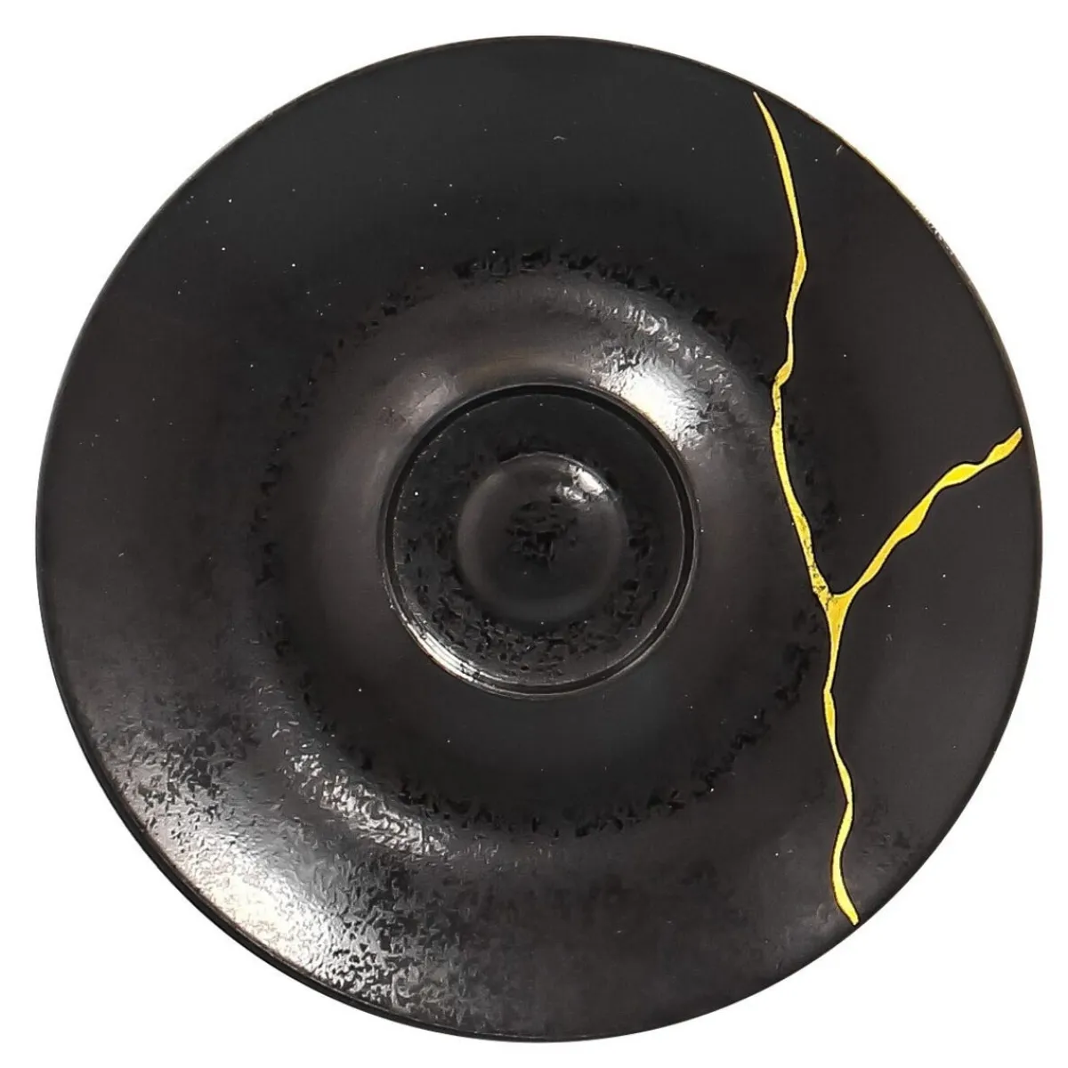 RAK Sous tasse à espresso rond noir porcelaine Ø 12 cm Kintzoo Outlet