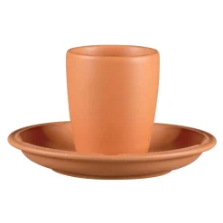 RAK Sous tasse à espresso rond Tero Décor Prima porcelaine Ø 13 cm Earth Clearance