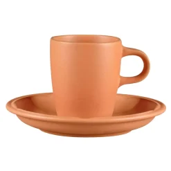 RAK Sous tasse à espresso rond Tero Décor Prima porcelaine Ø 13 cm Earth Clearance
