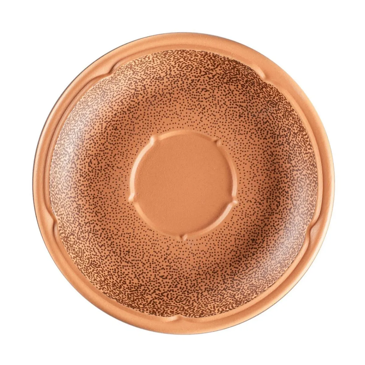RAK Sous tasse à espresso rond Tero Décor Denia porcelaine Ø 13 cm Earth New