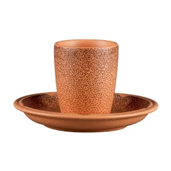 RAK Sous tasse à espresso rond Tero Décor Denia porcelaine Ø 13 cm Earth New