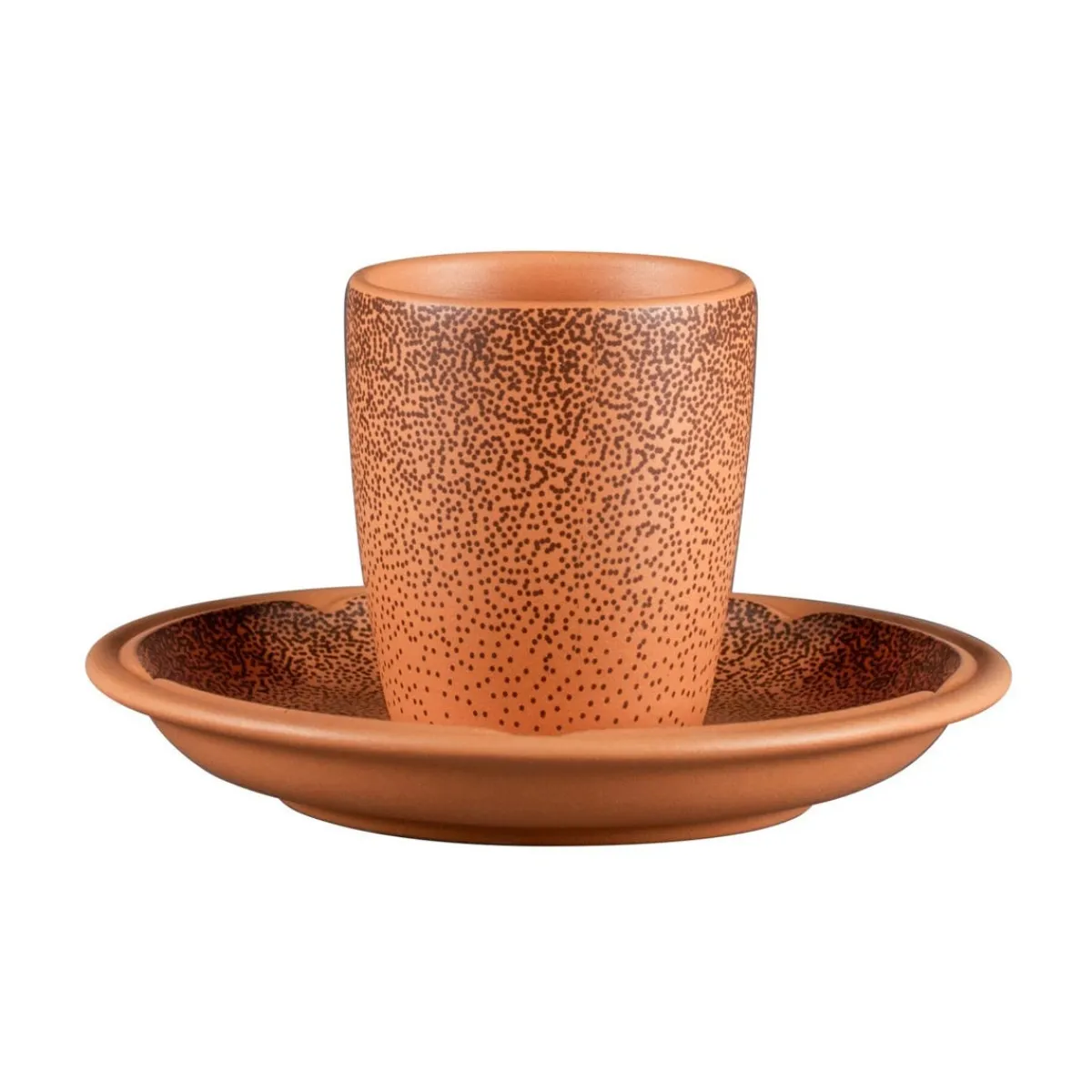 RAK Sous tasse à espresso rond Tero Décor Denia porcelaine Ø 13 cm Earth New