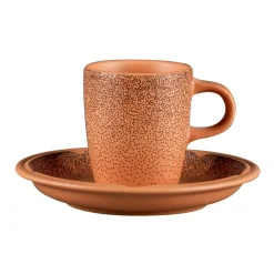 RAK Sous tasse à espresso rond Tero Décor Denia porcelaine Ø 13 cm Earth New