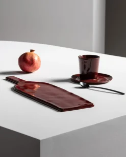 SERAX Sous tasse à espresso rond Venetian red grès émaillé Ø 11 cm La Mère New