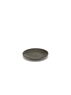 SERAX Sous tasse à espresso rond vert grès émaillé Ø 12 cm Inku