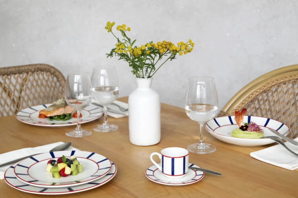 ACCOLADE Sous tasse expresso blanc porcelaine Ø 13 cm Ama Outlet