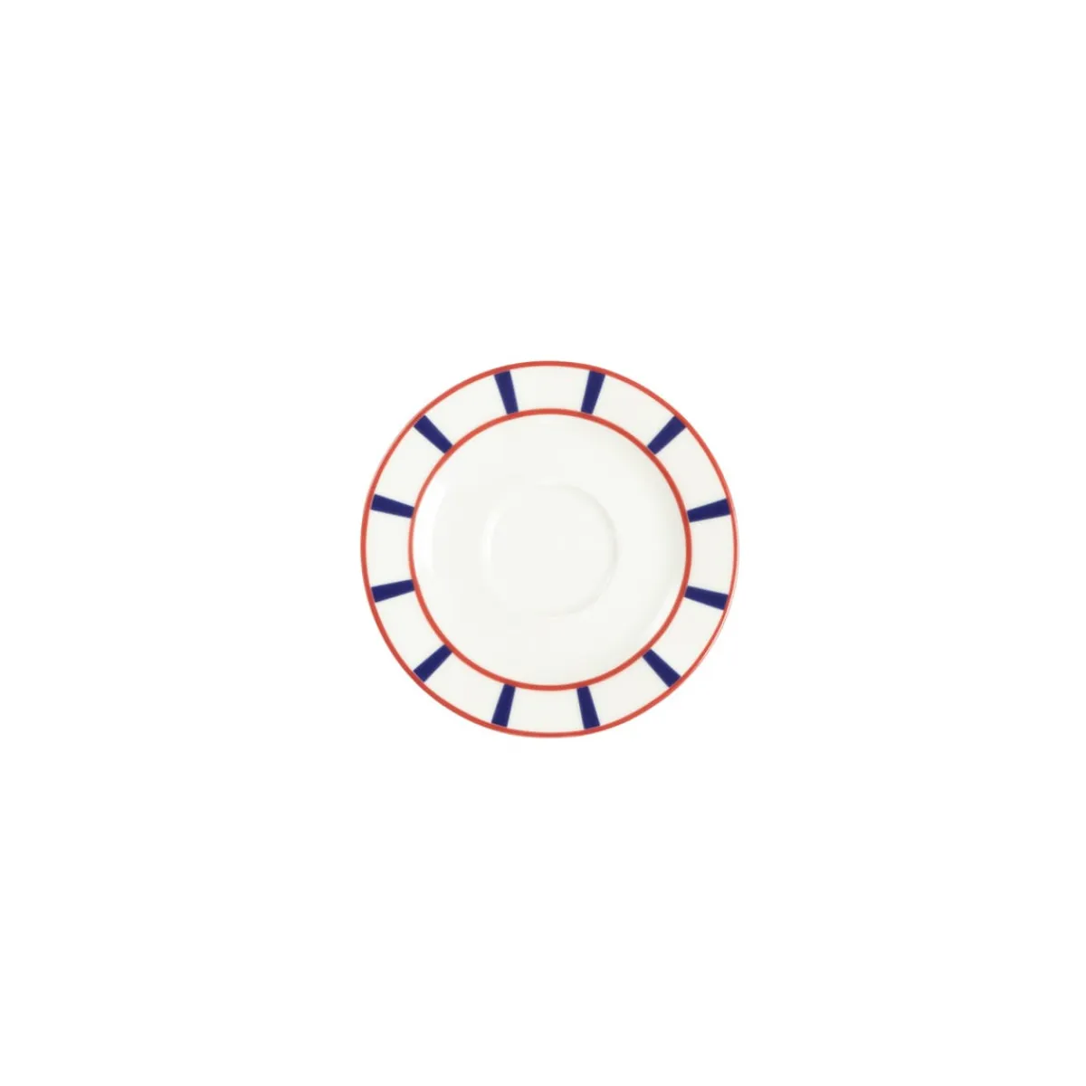 ACCOLADE Sous tasse expresso blanc porcelaine Ø 13 cm Ama Outlet