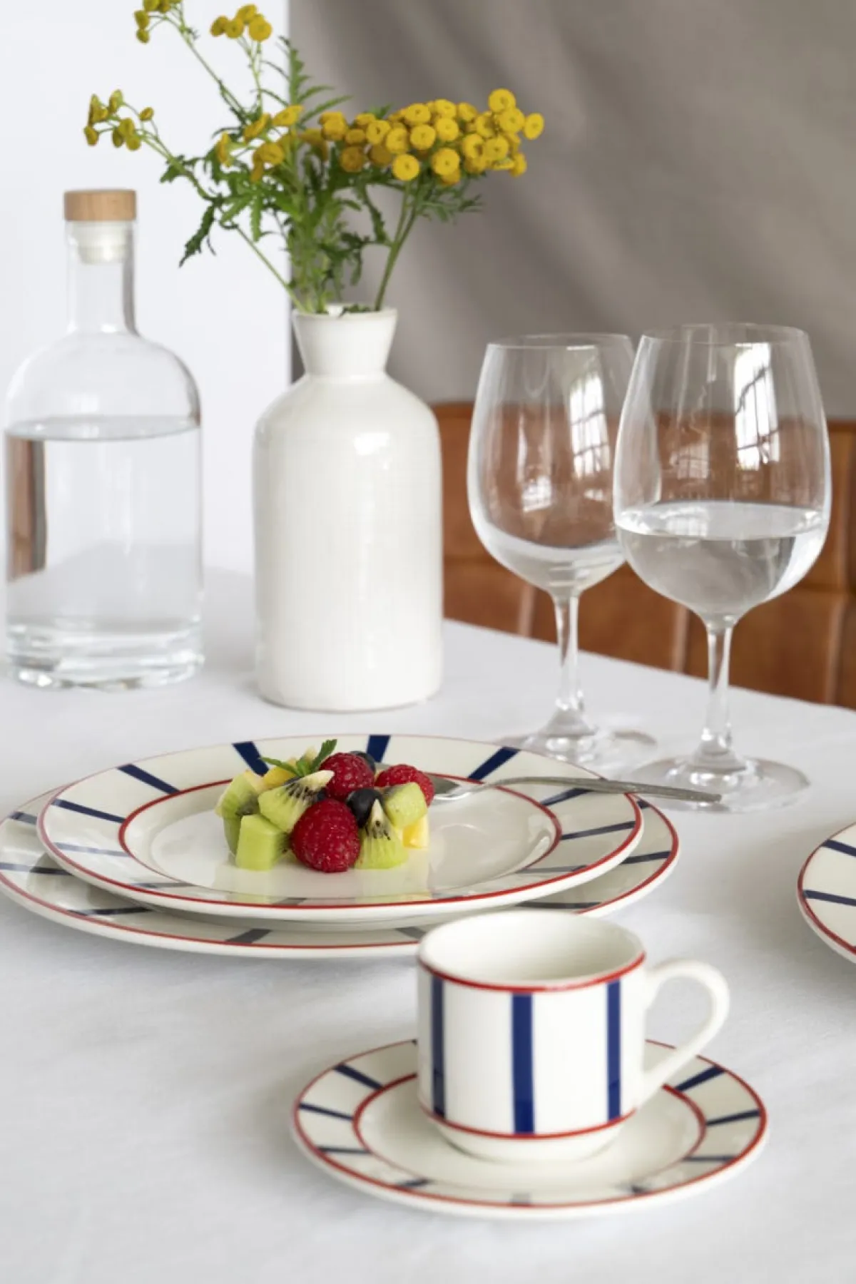 ACCOLADE Sous tasse expresso blanc porcelaine Ø 13 cm Ama Outlet