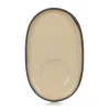 REVOL Sous-tasse à expresso ovale beige porcelaine culinaire 13,5 cm  Caractère New