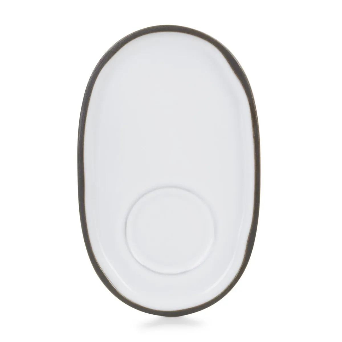 REVOL Sous-tasse à expresso ovale blanc porcelaine culinaire 13,5 cm Caractère Online