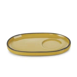 Sous-tasse à expresso ovale jaune porcelaine culinaire 13,5 cm  Caractère - REVOL Sale