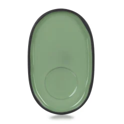 Sous-tasse à expresso ovale vert porcelaine culinaire 13,5 cm  Caractère - REVOL Sale