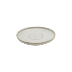 ACCOLADE Sous tasse expresso rond beige grès émaillé Ø 12 cm Sand Discount