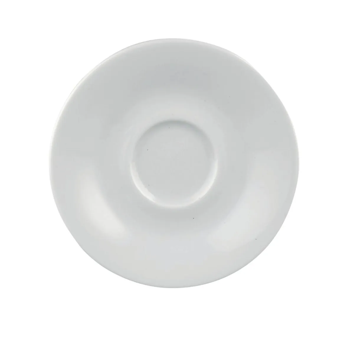 Aucune Sous-tasse à expresso rond blanc porcelaine Ø 12 cm Paula Discount