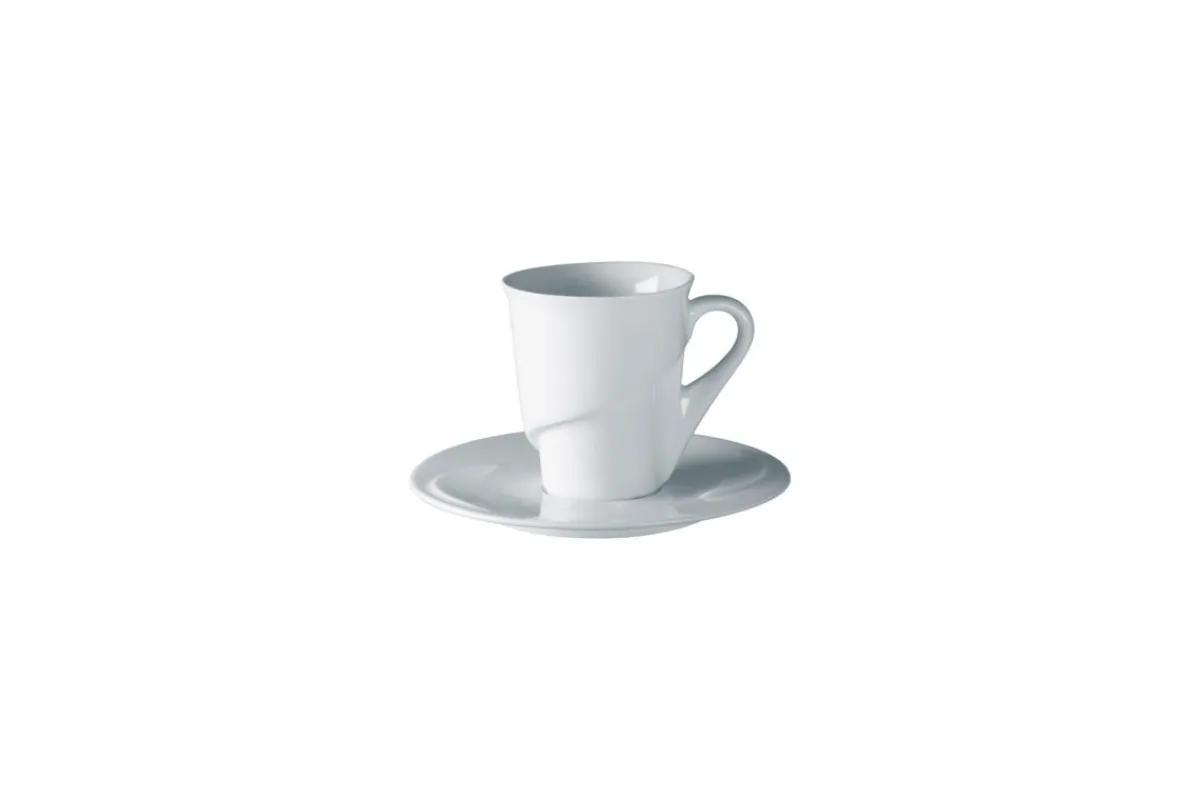 Sous-tasse à expresso rond blanc porcelaine vitrifiée Ø 13 cm Delissea - RAK Hot