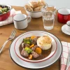 PRO.MUNDI Sous-tasse à expresso rond blanc grès émaillé Ø 11 cm Bistrot Clearance