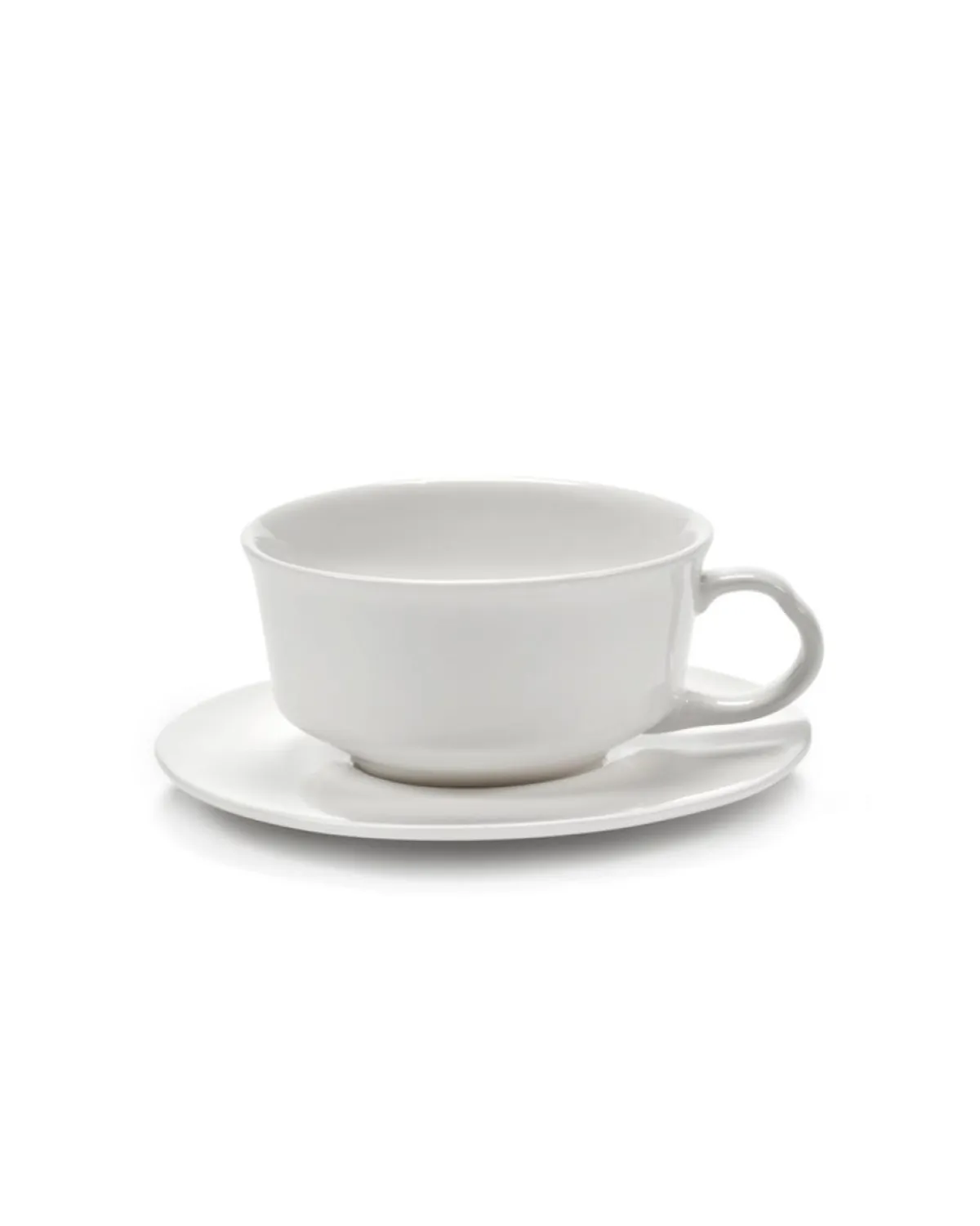 SERAX Sous tasse à expresso rond blanc porcelaine Ø 10,3 cm Silhouette Hot